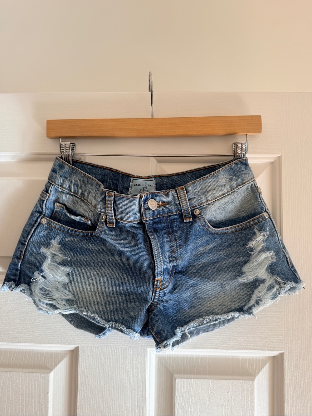 Revice denim shorts Editors cut/ blue